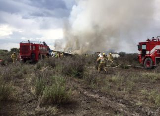 Avión de la Aerolínea Aeroméxico se Estrella en Durango